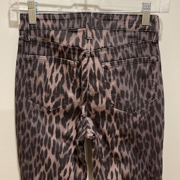 NWT L’agence Margot High Rise Skinny in Olive Ponce Multi 25 - Picture 7 of 10